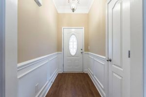 Flat Wainscoting in Hall